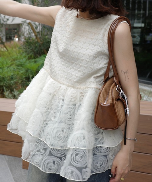 mix tiered tunic（チュニック）｜jumelle（ジュメロ）の