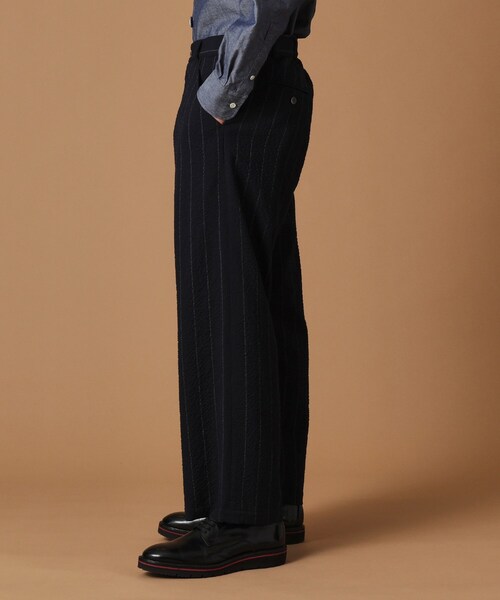 40ｃｔ＆525（フォーティーカラッツアンドゴーニーゴ）の「ウールサッカーストライプパンツ（その他パンツ・メンズ・ネイビー系2・01/02/03/04）」の5枚目の写真