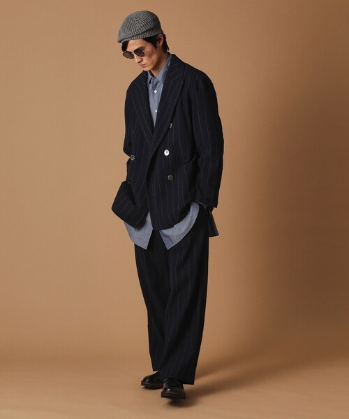 40ｃｔ＆525（フォーティーカラッツアンドゴーニーゴ）の「ウールサッカーストライプパンツ（その他パンツ・メンズ・ネイビー系2・01/02/03/04）」の14枚目の写真