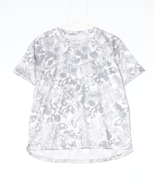UNDER ARMOUR（アンダーアーマー）の「アンダーアーマー  UAテック ボックス オールオーバー プリント Tシャツ（Tシャツ/カットソー・レディース・スモークピンク/ブラック/ライトグレー・S/M/L/XL）」の2枚目の写真