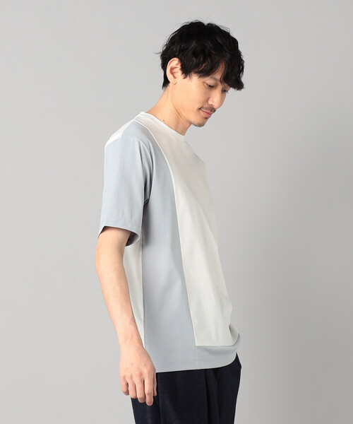 COMME CA MEN(コムサメン)の「カラーブロック Tシャツ(Tシャツ/カットソー・メンズ・ホワイト/ネイビー/ブラック・M/L)」の6枚目の写真