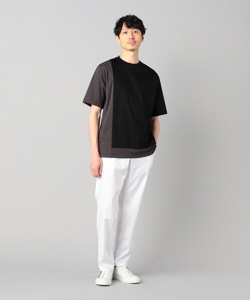 COMME CA MEN(コムサメン)の「カラーブロック Tシャツ(Tシャツ/カットソー・メンズ・ホワイト/ネイビー/ブラック・M/L)」の8枚目の写真