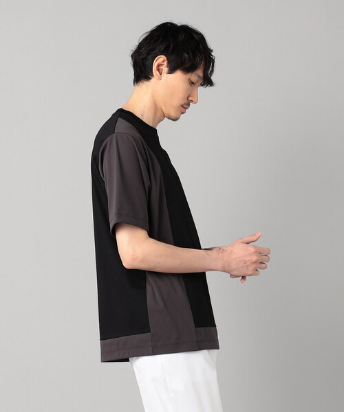 COMME CA MEN(コムサメン)の「カラーブロック Tシャツ(Tシャツ/カットソー・メンズ・ホワイト/ネイビー/ブラック・M/L)」の9枚目の写真