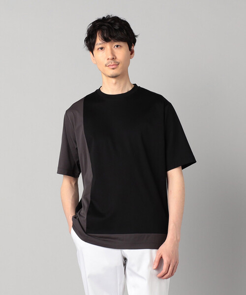 COMME CA MEN(コムサメン)の「カラーブロック Tシャツ(Tシャツ/カットソー・メンズ・ホワイト/ネイビー/ブラック・M/L)」の10枚目の写真
