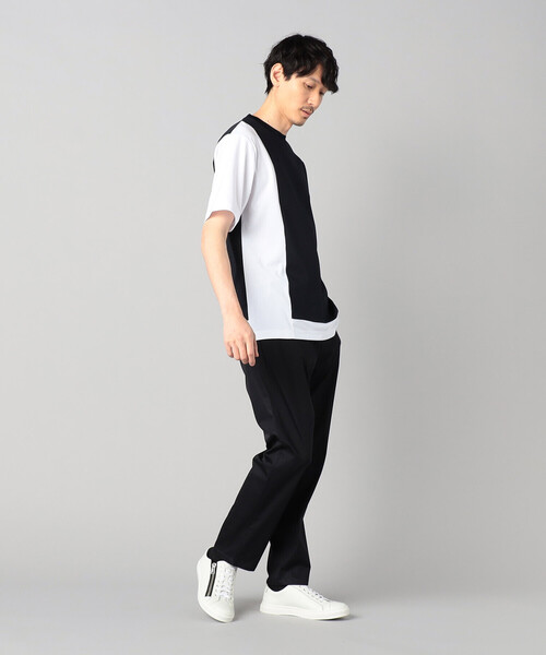 COMME CA MEN(コムサメン)の「カラーブロック Tシャツ(Tシャツ/カットソー・メンズ・ホワイト/ネイビー/ブラック・M/L)」の14枚目の写真