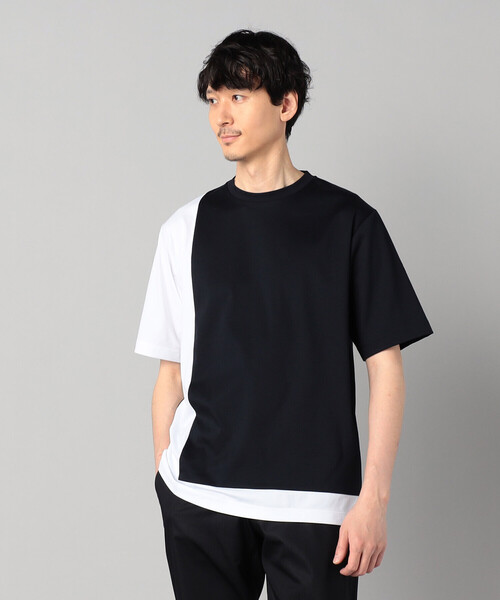 COMME CA MEN(コムサメン)の「カラーブロック Tシャツ(Tシャツ/カットソー・メンズ・ホワイト/ネイビー/ブラック・M/L)」の17枚目の写真
