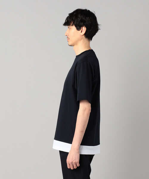 COMME CA MEN(コムサメン)の「カラーブロック Tシャツ(Tシャツ/カットソー・メンズ・ホワイト/ネイビー/ブラック・M/L)」の19枚目の写真