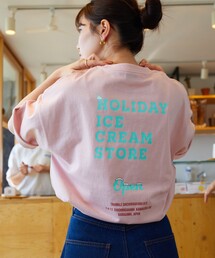 FREAK'S STORE(t[NXXgA)̌WJ HOLIDAY ICECREAM×FREAK'S STORE ʒ rbOVGbg obNvg N[lbN TVc(TVc/Jbg\[)