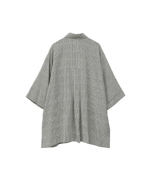 MANOF(マノフ)の「BLUR PATTERN SHIRT(シャツ/ブラウス・レディース・ブルー/ベージュ・FREE)」の20枚目の写真