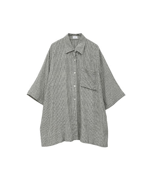 MANOF(マノフ)の「BLUR PATTERN SHIRT(シャツ/ブラウス・レディース・ブルー/ベージュ・FREE)」の19枚目の写真