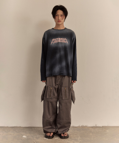 LIBERE（リベーレ）の「LIBERE リベーレ / MULTI ZIP POCKET PANTS ワイドシルエット2WAYカーゴパンツ / 251309-251310-251311（カーゴパンツ・メンズ・チャコール/ブラック/カモフラージュ・MEDIUM/SMALL/LARGE）」の22枚目の写真