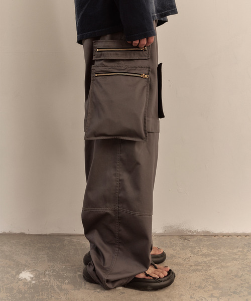 LIBERE（リベーレ）の「LIBERE リベーレ / MULTI ZIP POCKET PANTS ワイドシルエット2WAYカーゴパンツ / 251309-251310-251311（カーゴパンツ・メンズ・チャコール/ブラック/カモフラージュ・MEDIUM/SMALL/LARGE）」の17枚目の写真