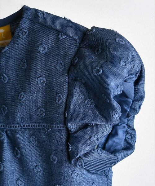 moimoln（モイモルン）の「ラビットワンポイントブラウス（シャツ/ブラウス・キッズ・ブルー・90cm/110cm/120cm/130cm/100cm）」の3枚目の写真