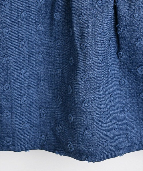 moimoln（モイモルン）の「ラビットワンポイントブラウス（シャツ/ブラウス・キッズ・ブルー・90cm/110cm/120cm/130cm/100cm）」の5枚目の写真