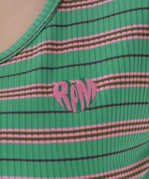 repipi armario（レピピ アルマリオ）の「マルチボーダーチビトップス（Tシャツ/カットソー・キッズ・グリーン系/ピンク系/イエロー系・SMALL/MEDIUM/LARGE）」の17枚目の写真