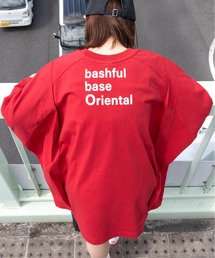 bashful base Oriental（バッシュフルベースオリエンタル）の「【新色追加! bbO】バックロゴボリュームT（Tシャツ/カットソー）」