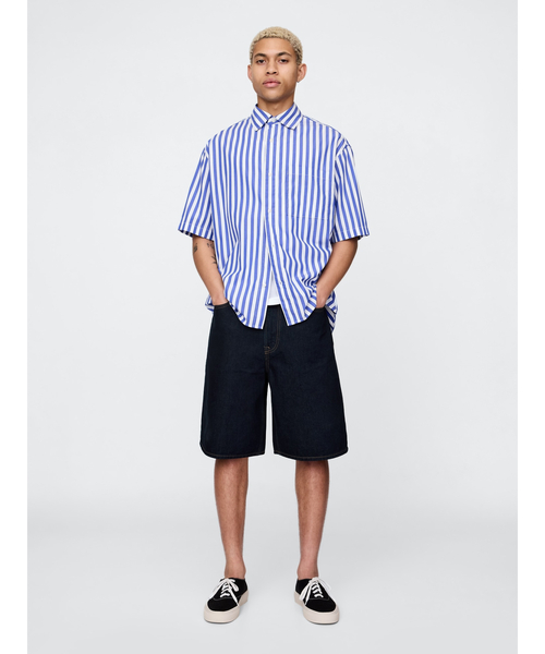 gap baggy short バギー デニム ショーツ インディゴ パンツ