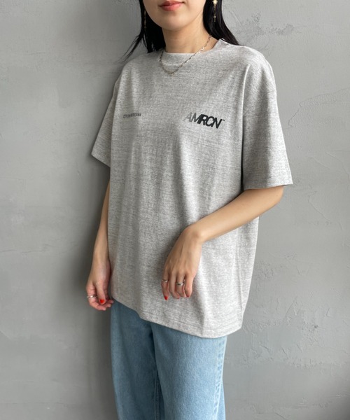 Americana アメリカーナ バックロゴコクーンTシャツ Americana/アメリカーナ] AMRCN バッグプリント Tシャツ（T