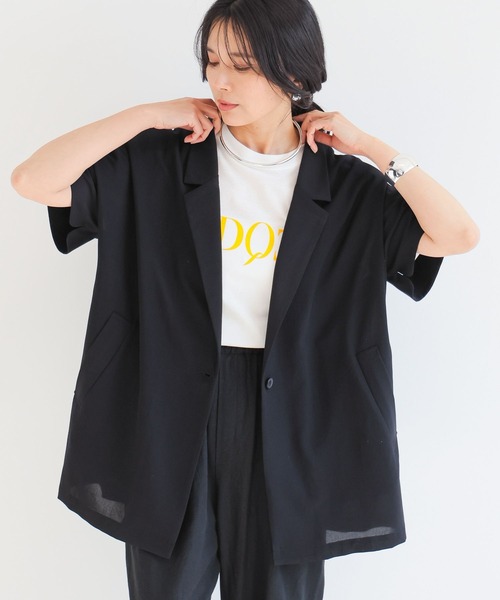 ポプリンハーフスリーブジャケット【JAPAN FABRIC】ハンドウォッシャブル BARNYARDSTORM（バンヤードストーム）の「BARNYARDSTORM / ポプリン