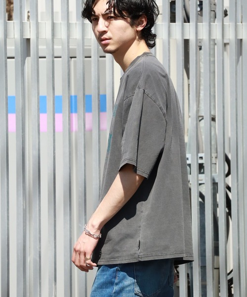 THRASHER（スラッシャー）の「【THRASHER/スラッシャー】ピグメント加工 ロゴプリント 半袖 オーバーサイズTシャツ（Tシャツ/カットソー・メンズ・ピンク/ブラック系1/ブラック系2/ブルー/ブラウン/ブラック系3/ブラック系4・M/L/XL）」の22枚目の写真