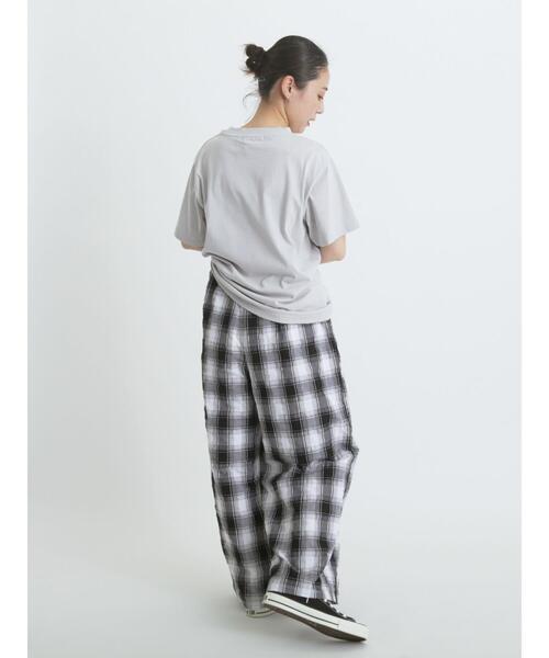 sm2rhythm（サマンサモスモスリズム）の「シャーリングチェックイージーパンツ（その他パンツ・レディース・ブラウン/オフホワイト・M/L）」の13枚目の写真