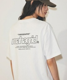 『mahagrid/マハグリッド』BACK THIRD LOGO TEE /バックサードロゴ Tシャツ