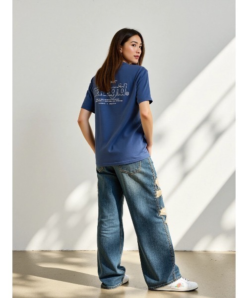 MAHAGRID(マハグリッド)の「『mahagrid/マハグリッド』BACK THIRD LOGO TEE /バックサードロゴ Tシャツ(Tシャツ/カットソー・メンズ・チャコールグレー/ブルー/ブラック/ホワイト・S/M/L/XL)」の21枚目の写真