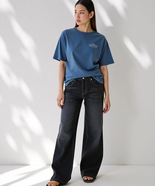 MAHAGRID(マハグリッド)の「『mahagrid/マハグリッド』BACK THIRD LOGO TEE /バックサードロゴ Tシャツ(Tシャツ/カットソー・メンズ・チャコールグレー/ブルー/ブラック/ホワイト・S/M/L/XL)」の20枚目の写真