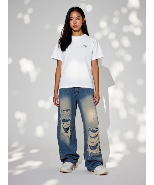 MAHAGRID(マハグリッド)の「『mahagrid/マハグリッド』BACK THIRD LOGO TEE /バックサードロゴ Tシャツ(Tシャツ/カットソー・メンズ・チャコールグレー/ブルー/ブラック/ホワイト・S/M/L/XL)」の18枚目の写真