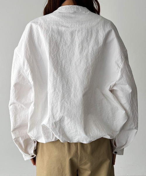 CANAL JEAN(キャナルジーン)の「El mar ノーカラーナイロンブルゾン(ブルゾン・レディース・ホワイト/ベージュ・ONE SIZE)」の11枚目の写真