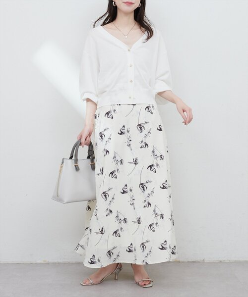 natural couture（ナチュラルクチュール）の「UV・接触冷感ハトメバーカーデ（カーディガン/ボレロ・レディース・オフホワイト/ブルー/グレイッシュベージュ/ブラック/パープル/ミント/イエロー/ピンク・FREE）」の22枚目の写真