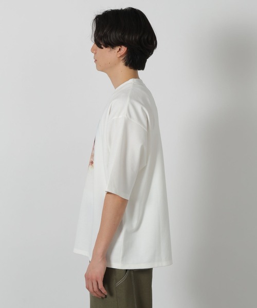 LAKOLE（ラコレ）の「アートペイントプリントT / 283520（Tシャツ/カットソー・メンズ・ホワイト/ブルー/チャコール・X-LARGE/LARGE/MEDIUM）」の6枚目の写真