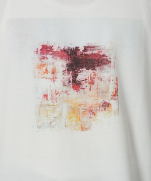 LAKOLE（ラコレ）の「アートペイントプリントT / 283520（Tシャツ/カットソー・メンズ・ホワイト/ブルー/チャコール・X-LARGE/LARGE/MEDIUM）」の12枚目の写真