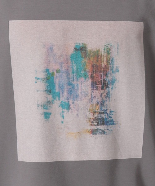 LAKOLE（ラコレ）の「アートペイントプリントT / 283520（Tシャツ/カットソー・メンズ・ホワイト/ブルー/チャコール・X-LARGE/LARGE/MEDIUM）」の13枚目の写真