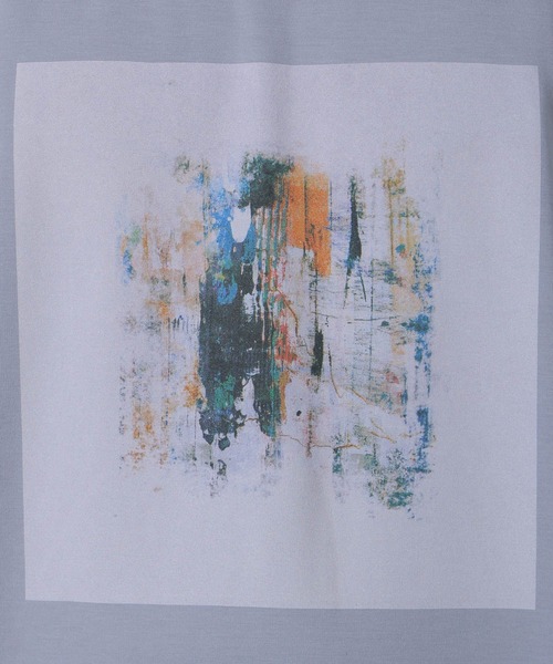 LAKOLE（ラコレ）の「アートペイントプリントT / 283520（Tシャツ/カットソー・メンズ・ホワイト/ブルー/チャコール・X-LARGE/LARGE/MEDIUM）」の14枚目の写真