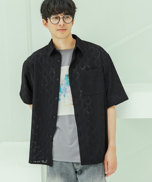 LAKOLE（ラコレ）の「アートペイントプリントT / 283520（Tシャツ/カットソー・メンズ・ホワイト/ブルー/チャコール・X-LARGE/LARGE/MEDIUM）」の16枚目の写真