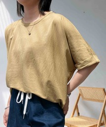 AS KNOW AS plus（アズノゥアズプラス）の「◎接触冷感 切り替えカノコ半袖プルオーバー（Tシャツ/カットソー）」