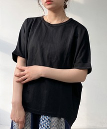 ◎接触冷感 切り替えカノコ半袖プルオーバー