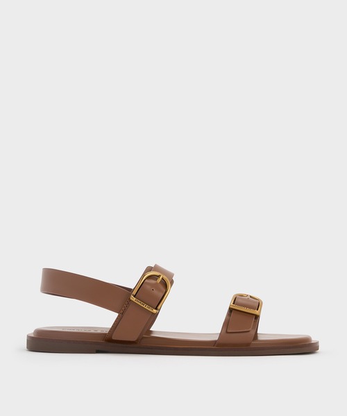 CHARLES & KEITH(チャールズ & キース)の「ダブルバックルストラップ スリングバックサンダル(サンダル・レディース・クリーム/ブラウン・23cm/22.5cm/26.5cm/25.5cm/25cm/24.5cm/23.5cm)」の12枚目の写真