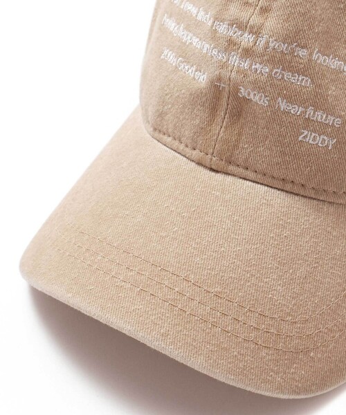 ZIDDY（ジディ）の「【 ニコ☆プチ 掲載 】英字ロゴキャップ（キャップ・キッズ・ブラック/ベージュ・FREE）」の10枚目の写真