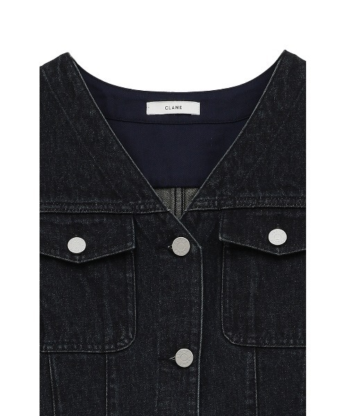 セール】SLEEVELESS LADY DENIM ONEPIECE（ワンピース）｜CLANE