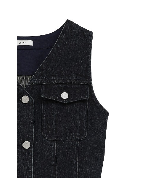 セール】SLEEVELESS LADY DENIM ONEPIECE（ワンピース）｜CLANE