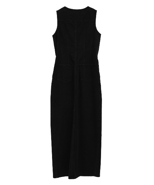 セール】SLEEVELESS LADY DENIM ONEPIECE（ワンピース）｜CLANE