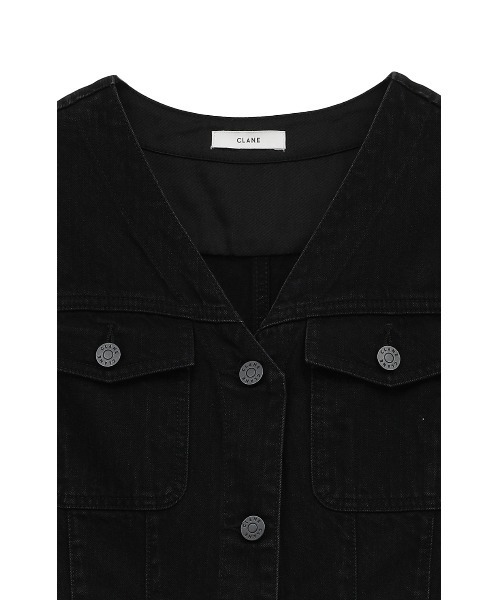 ワンピース CLANE SLEEVELESS LADY DENIM ONEPIECE セール】SLEEVELESS LADY DENIM ONEPIECE（ワンピース）｜CLANE