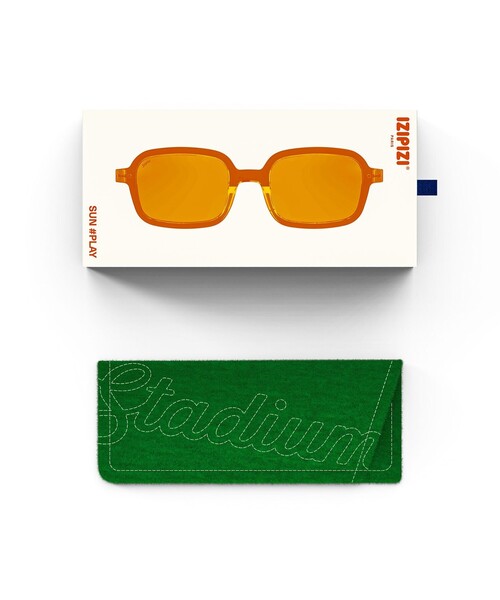 IZIPIZI（イジピジ）の「【IZIPIZI/イジピジ】SUN#PLAY The rectangular（サングラス・メンズ・イエロー/オレンジ/パープル・FREE）」の14枚目の写真