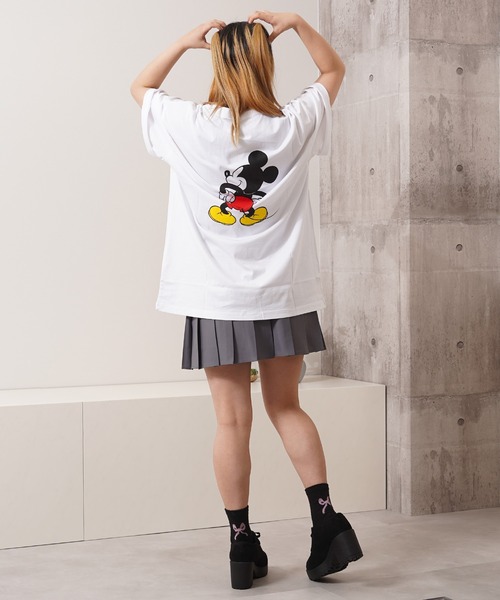 Disney(ディズニー)の「ディズニー ミッキーマウス オーバーサイズ Tシャツ / Disney Mickey Mouse Oversized T-Shirt(Tシャツ/カットソー・レディース・B/A/C/D/E/F・M/L)」の15枚目の写真