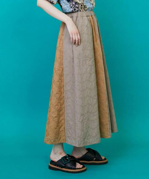 FRAPBOIS（フラボア）の「レレースカート（スカート・レディース・ブラック/ベージュ・1）」の22枚目の写真