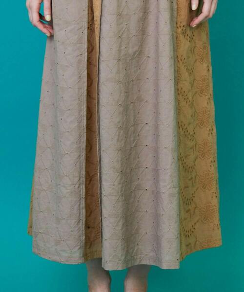 FRAPBOIS（フラボア）の「レレースカート（スカート・レディース・ブラック/ベージュ・1）」の20枚目の写真