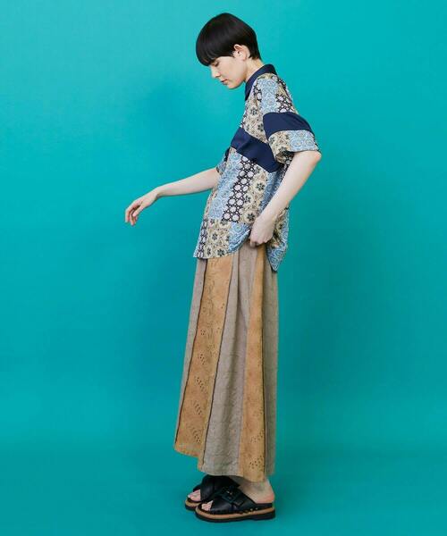 FRAPBOIS（フラボア）の「レレースカート（スカート・レディース・ブラック/ベージュ・1）」の17枚目の写真