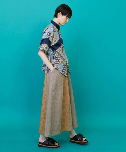 FRAPBOIS（フラボア）の「レレースカート（スカート・レディース・ブラック/ベージュ・1）」の16枚目の写真